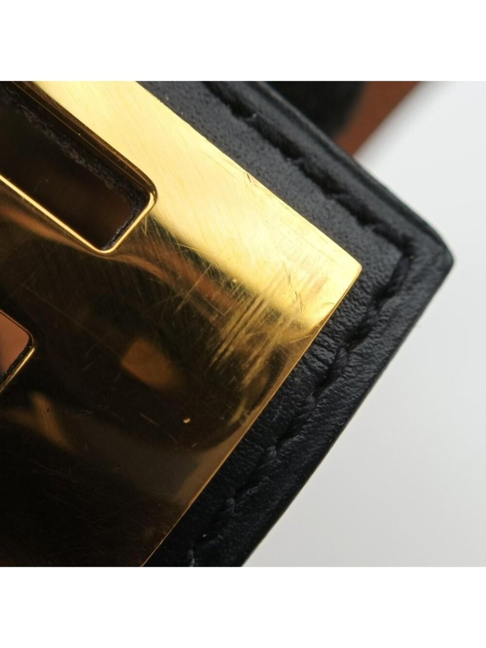 Hermes Collier de Chien Black Gold Leather S Si?q Bracelet - Picture 12 of 15